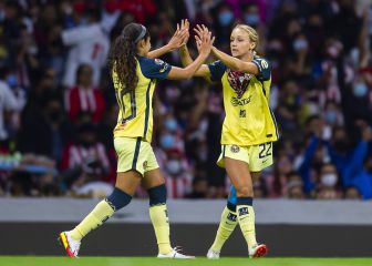 Con sufrimiento, América venció a Chivas en la ida de cuartos de final