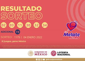 Cachitos ganadores del Sorteo Melate Retro