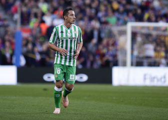 Andrés Guardado tuvo minutos en el Betis vs Valladolid