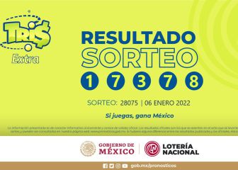 Consulta los cachitos ganadores del Sorteo Tris Extra hoy 6 de enero