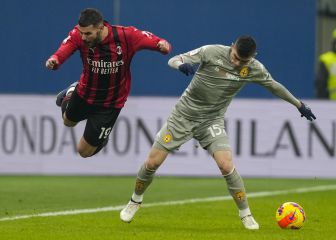 Johan Vásquez vivió una mala noche ante el Milán