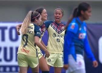 América derrotó 1-3 a Cruz Azul en la Liga MX Femenil
