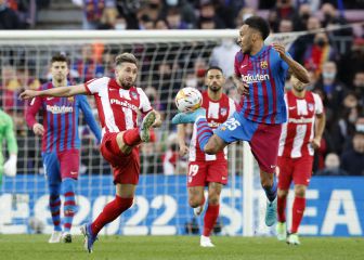 Héctor Herrera salió de la banca en el Atleti vs Barcelona