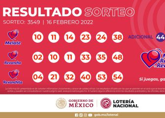 Boletos ganadores del Sorteo Melate hoy 16 de febrero 2022