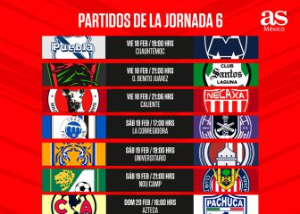 Puebla y Monterrey abren la jornada 6 del Clausura 2022