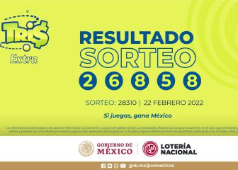 Cachitos ganadores del Sorteo Tris Extra hoy 22 de febrero 2022