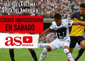 La última vez que América visitó a Pumas en sábado, fue hace 10 años
