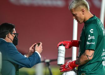 Aguerre mandó emotivo mensaje con su botella de agua