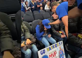 ¡Aplausos para 'Golden Boy'! Stephen Curry le cumplió el sueño a una niña al conocerlo