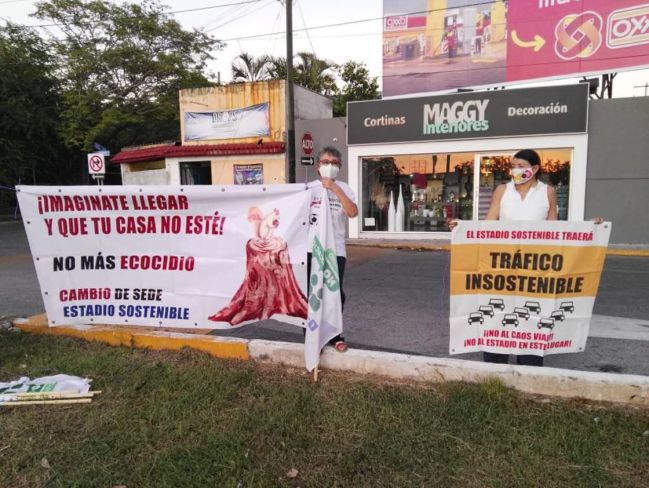 Un grupo de vecinos del norte Mérida no quiere el Estadio Sostenible de Yucatán