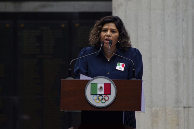 María José Alcalá, presidenta del Comité Olímpico Mexicano