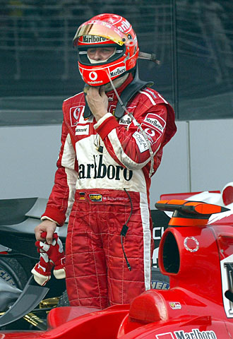 Bild llama caracol a Michael Schumacher