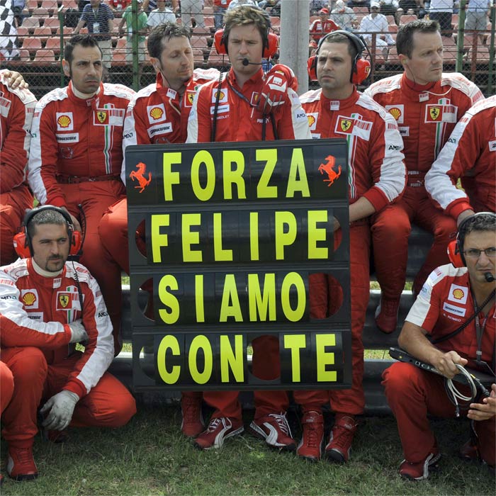 Lula envía un mensaje a Felipe Massa con deseos de plena recuperación
