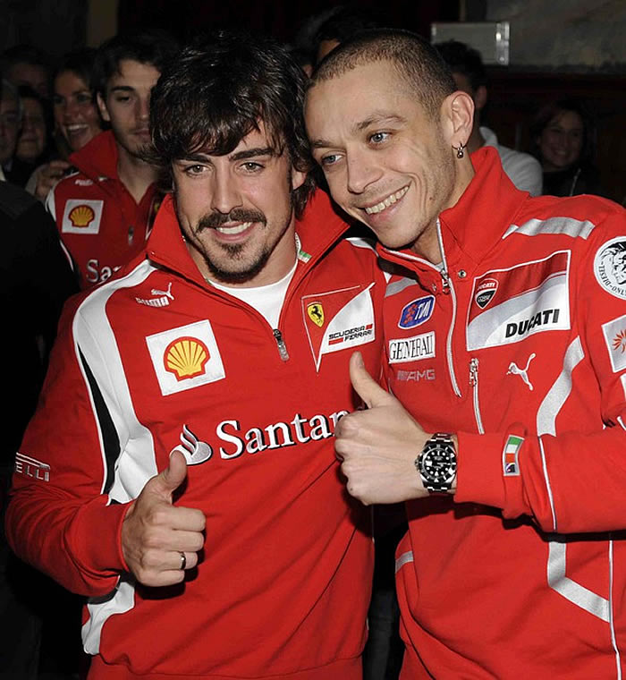Alonso y Rossi  ya brillan juntos