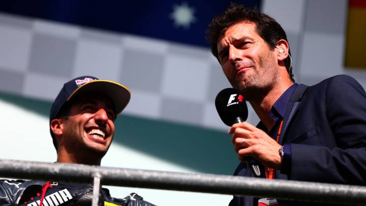 Webber: "No fue muy agradable beber de la bota de Ricciardo"
