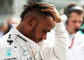 Hamilton y su mala salida en Monza: 