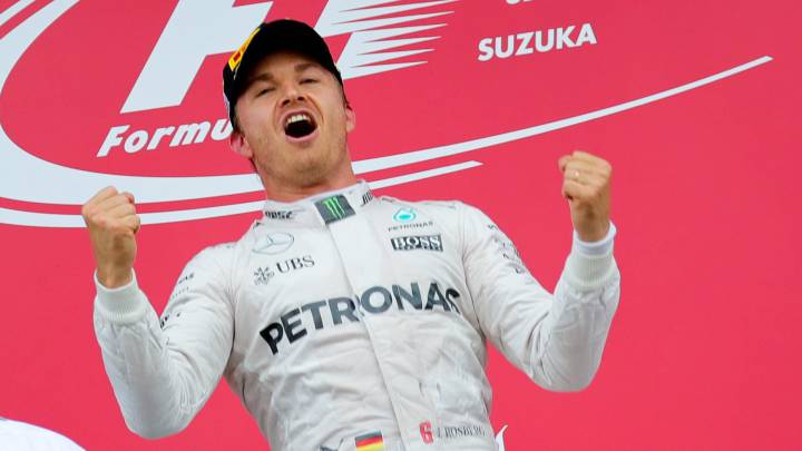 El piloto alemán, Nico Rosberg, durante el Gran Premio de Suzuka.