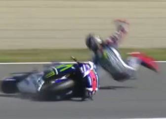 Jorge Lorenzo sale por los aires en el FP3 de Motegi