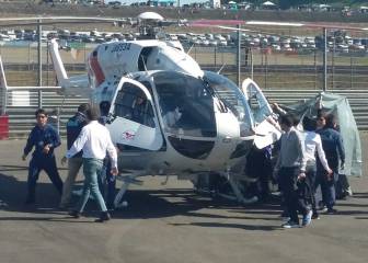 Lorenzo no se ha roto, pero es evacuado para hacerse un TAC