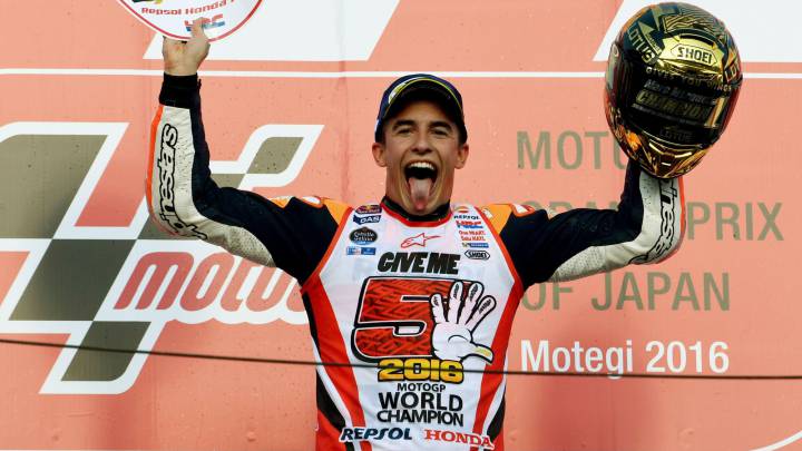 Márquez, campeón del mundo de MotoGP en el GP de Japón en Motegi