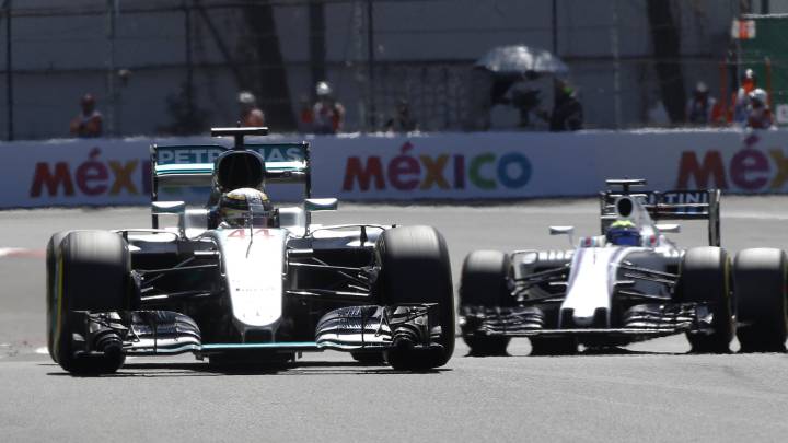 Hamilton se lleva el triunfo en el GP México F1 2016 circuito Hermanos Rodríguez. Rosberg y Vettel podio Alonso 13º y Sainz 15º.