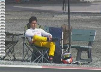 Mitch Evans sufrió una avería e hizo 'un Alonso' en Abu Dhabi