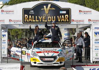 Efrén Llarena culmina la temporada con su primera
victoria en la 208 Rally Cup