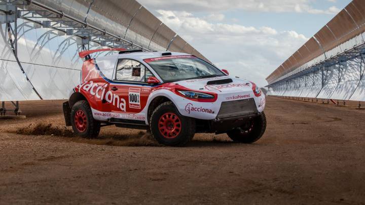 El ACCIONA 100% EcoPowered, único vehículo totalmente eléctrico que participará en el Rally Dakar.