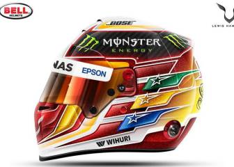 Lewis Hamilton rendirá tributo a su ídolo en el casco de 2017