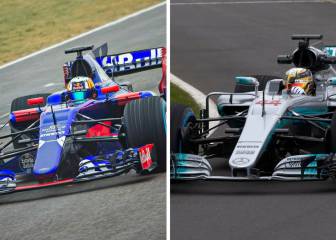 El parecido de Toro Rosso con el Mercedes: 