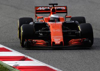 Alonso con su McLaren Honda, el piloto que menos rueda