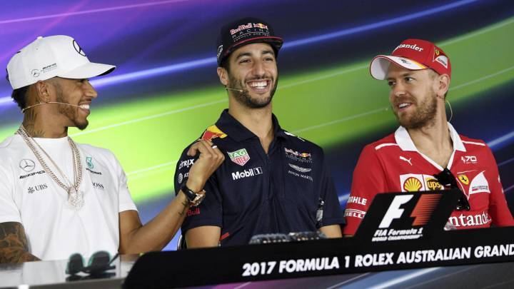 Hamilton. Vettel, Ferrari, Mercedes