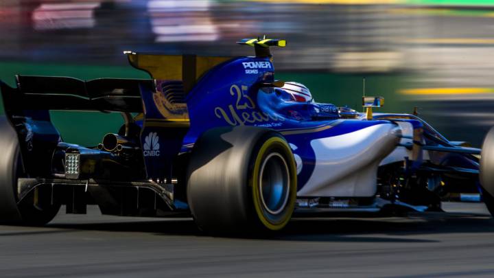 Un Sauber durante el GP de Australia.