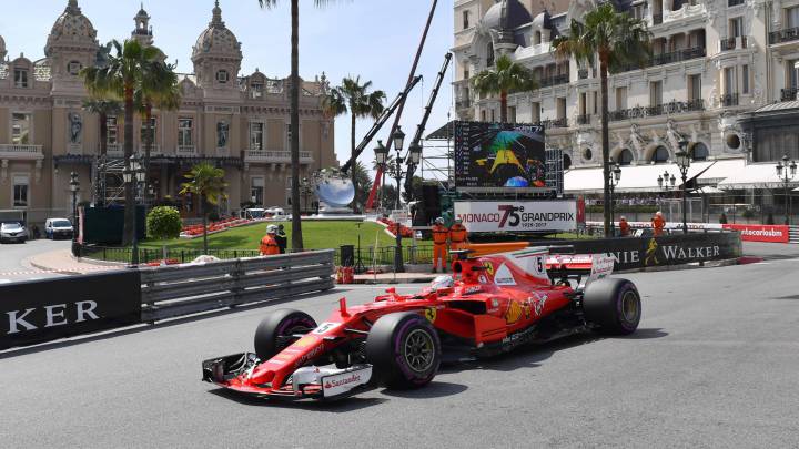 Vettel en Mónaco. F1. 