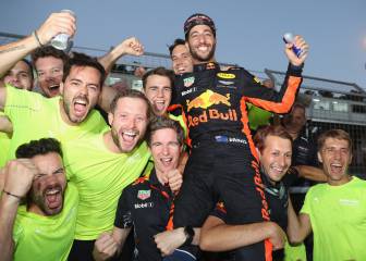 Ricciardo 'amenaza' el duelo Vettel-Hamilton por el título