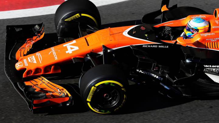 Fernando Alonso con el McLaren Honda.