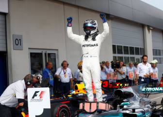 Victoria de Bottas y Checo en 7° en día para olvidar de Alonso