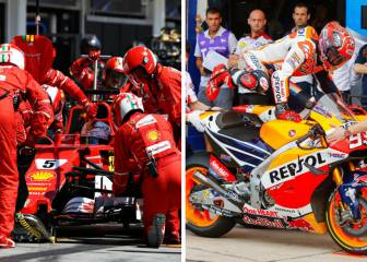 Márquez se fija en la F1 para mejorar las paradas de MotoGP