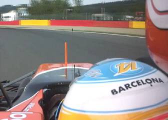 Alonso, una lágrima negra por las víctimas de Barcelona