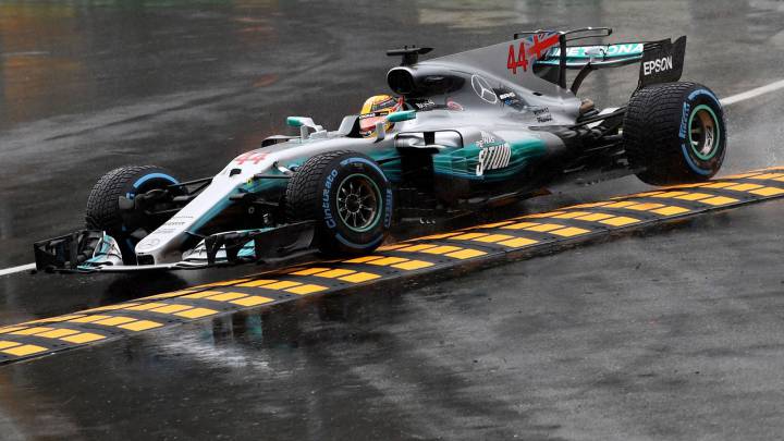 Lewis Hamilton, en Monza. 