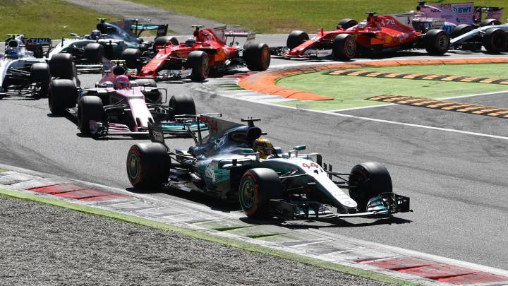 Lewis Hamilton se impuso en el GP de Italia en Monza. 