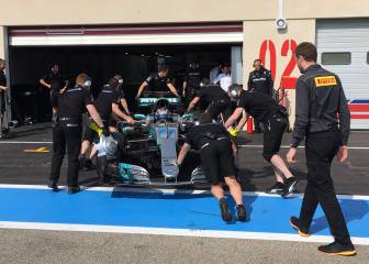 Hamilton y Bottas completan 223 vueltas con las Pirelli 2018