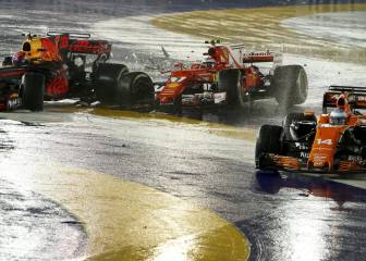 Verstappen y Kimi provocan el abandono de Alonso