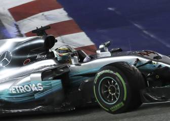 Gana Hamilton, Checo es 5° y suma; Alonso, injusto abandono
