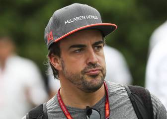 Inglaterra: la habitación de Alonso, agujereada por un puñetazo tras su accidente