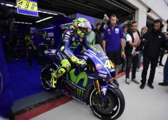 Valentino Rossi se vuelve a subir a la moto en Aragón