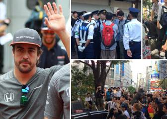 Locura por Alonso en Tokio