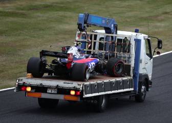 Accidente de Sainz en los Libres 1 del GP de Japón a 240 km/h