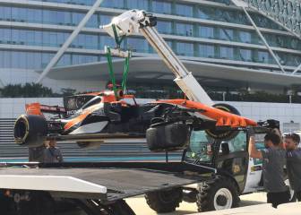 Alonso: accidente y 115 vueltas para despedirse de Honda