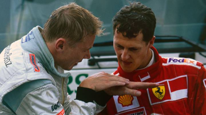 Michael Schumacher y Mikka Hakkinen